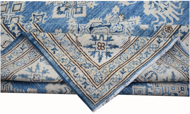 Handmade Afghan Rug in Blue