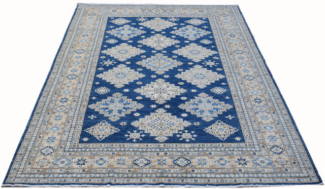 Handknotted Afghan Rug in Deep Blue