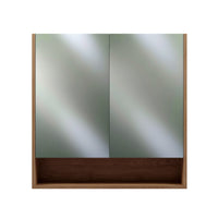 1200mm 900mm 2 Door Modern Mirror Shaving Cabinet in American Oak, Made in Australia