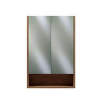 750mm 900mm 2 Door Modern Mirror Shaving Cabinet in American Oak, Made in Australia