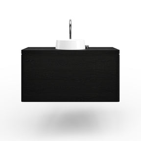 Elegant Black Vanity crafted from American Oak. Custom Made in Australia