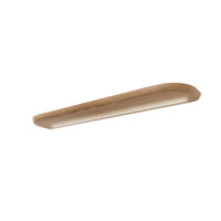 Curved Floating Timber Shelf in American Oak with LED Light