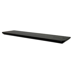 Solid Black American Oak Floating Timber Shelf made to order in custom sizes. Australian Made floating shelves for residential, commercial 