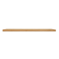Solid American Oak Floating Timber Shelf made to order in custom sizes. Australian Made floating shelves for residential, commercial and hospitality interiors. Australian Made Floating Timber Shelves. Square Corners on Shelf Profile.