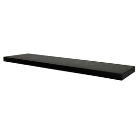 Australian Made Solid Black American Oak Floating Timber Shelf made to order in custom sizes. 
