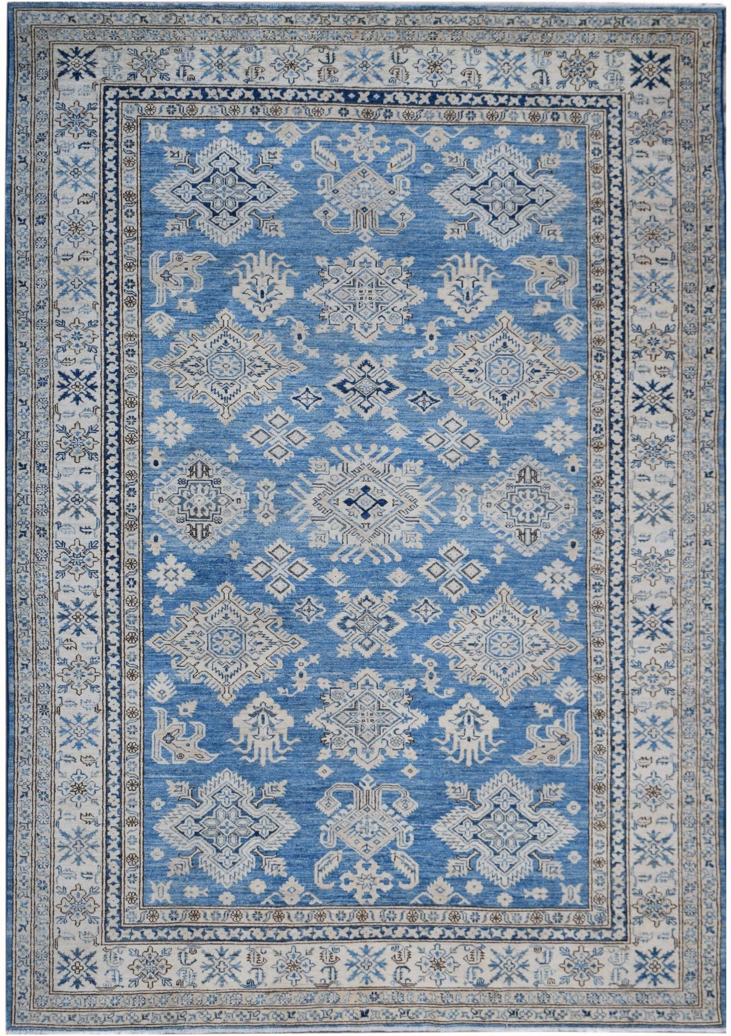 Handmade Afghan Rug in Blue