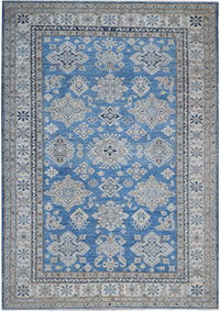 Handmade Afghan Rug in Blue