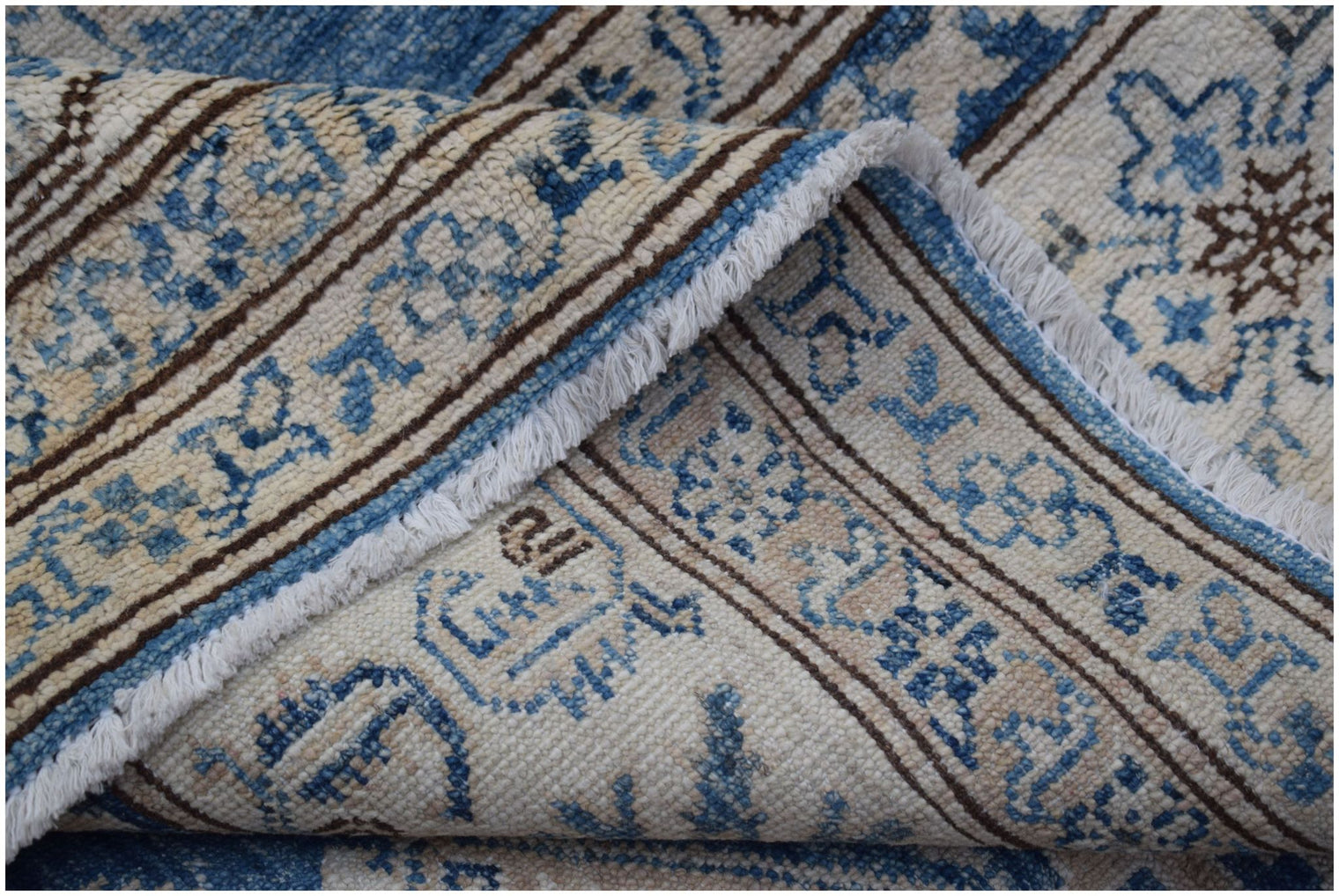 Handmade Afghan Rug in Blue