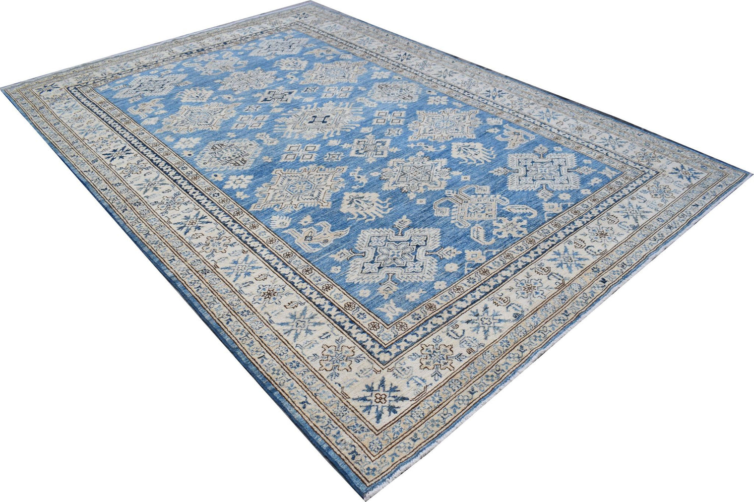 Handmade Afghan Rug in Blue