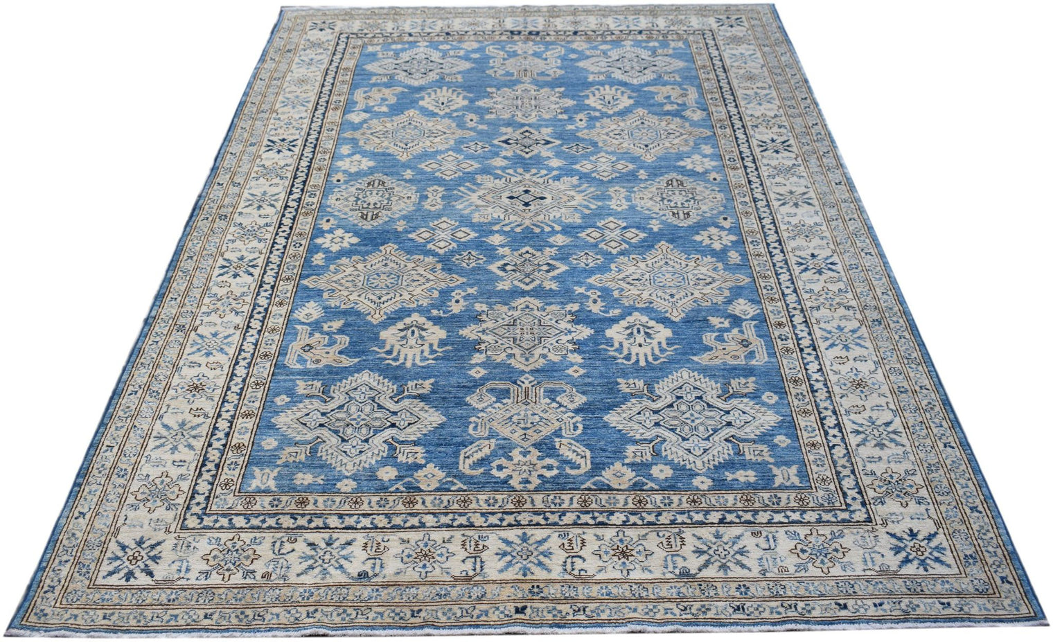 Handmade Afghan Rug in Blue