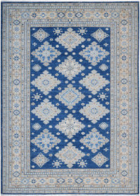 Handknotted Afghan Rug in Deep Blue