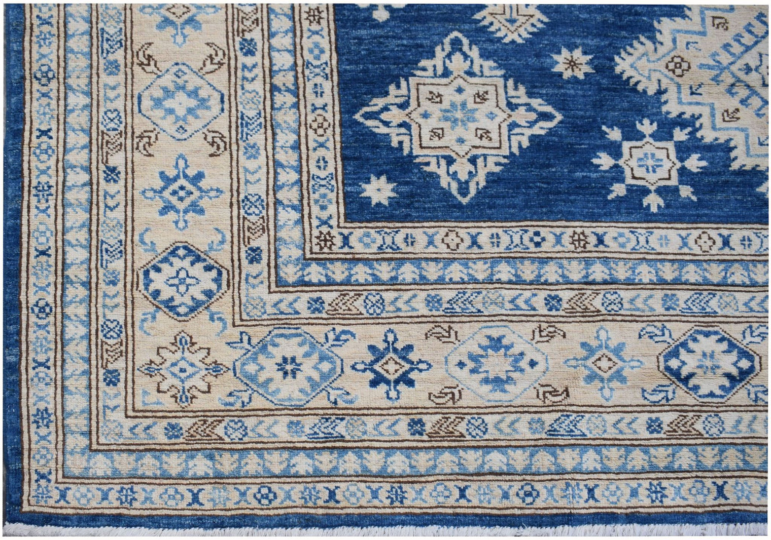 Handknotted Afghan Rug in Deep Blue