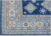 Handknotted Afghan Rug in Deep Blue