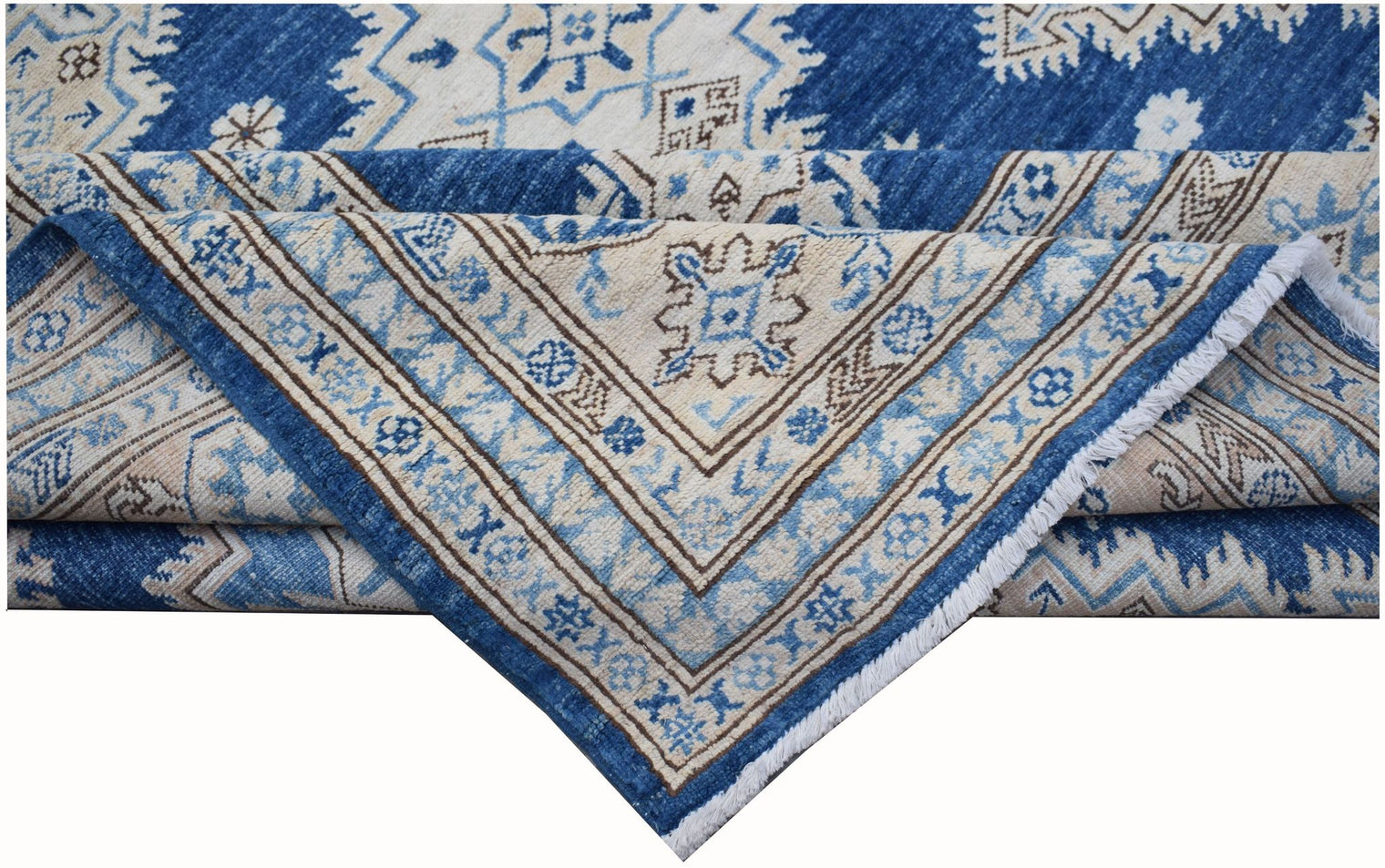 Handknotted Afghan Rug in Deep Blue