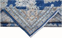Handknotted Afghan Rug in Deep Blue
