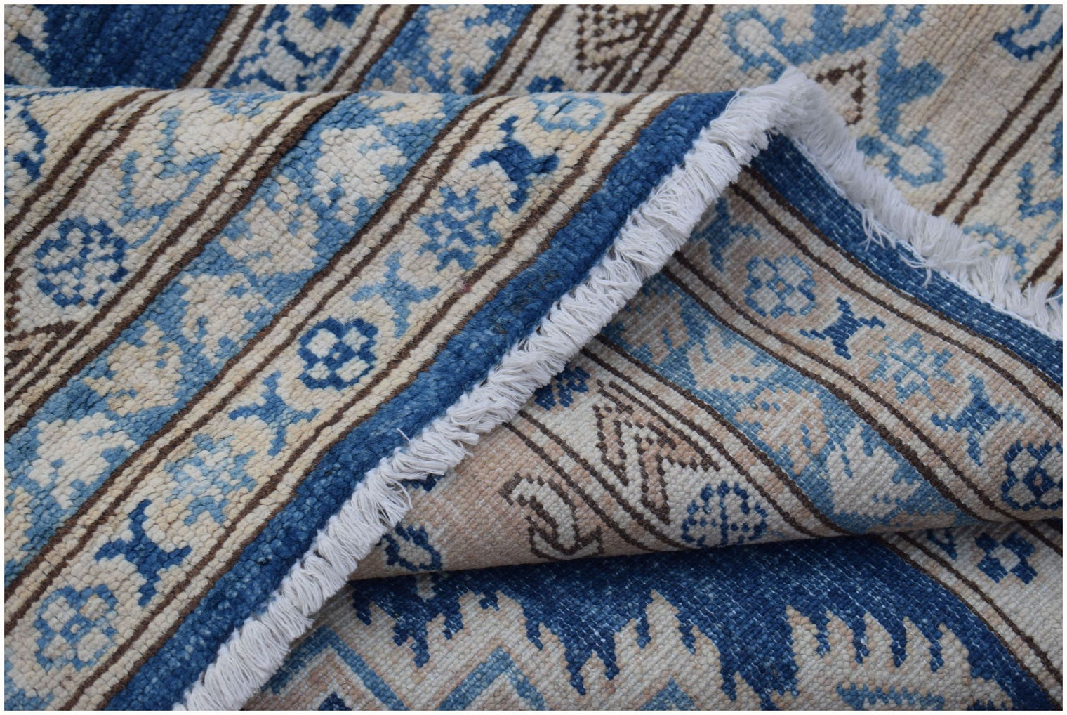 Handknotted Afghan Rug in Deep Blue