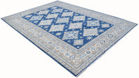 Handknotted Afghan Rug in Deep Blue