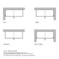 Custom Wall mounted floating vanity placement guide