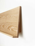 Leaning Wall Shelf in American Oak
