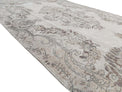 Vintage Handmade Turkish Rug with cream base and brown floral pattern. Dated from the 1960's. Traditional Vintage Turkish Rug available in Melbourne